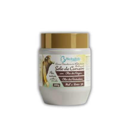 Creme Hidratante Sebo De Carneiro Com Óleo De Argan 240g 